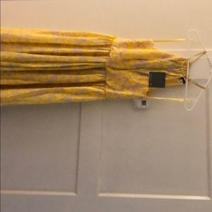 NWT Pippa yellow/gray dress